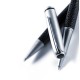 Zestaw piśmienny, długopis i pióro kulkowe z elementami PU, w eleganckim etui z PU i aluminium
