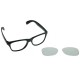 Okulary bezsoczewkowe, z panelami idealnymi do nadruku full-color