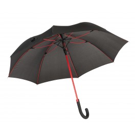 Automatyczny parasol CANCAN, czarny, czerwony