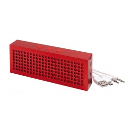 Głośnik Bluetooth BRICK, czerwony