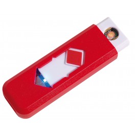 Elektroniczna zapalniczka z USB FIRE UP, czerwony