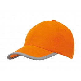 6-panelowa czapka DETECTION, pomarańczowy