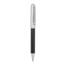 Metalowy długopis COLUMN, czarny, srebrny