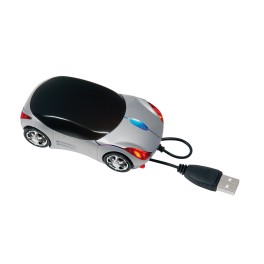 Mysz optyczna USB do komputera PC TRACER, srebrny, czarny