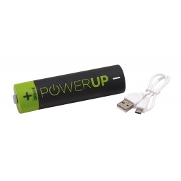 Powerbank POWER UP, zielony, czarny