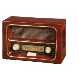 Radio AM/FM RECEIVER, brązowy