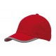 6-panelowa czapka DETECTION, czerwony