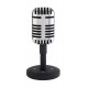 Głośnik Bluetooth MICROPHONE w stylu retro, czarny